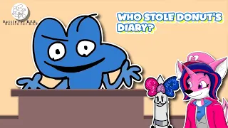 WHO DUNN IT?!! || BFB 22: Who Stole Donut's Diary REACTION Ft. Chloe does Fandom Arts