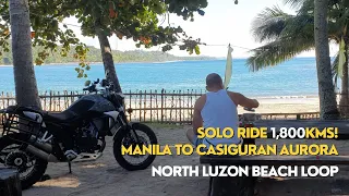 Manila to Casiguran Aurora | Solo Ride and Motocamping | NORTH LUZON BEACH LOOP | Part 1 of 5