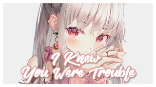 ♪Nightcore♪ → I Knew You Were Trouble (Rock version)