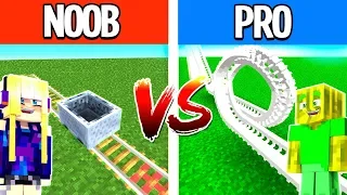 NOOB vs. PRO ACHTERBAHN in MINECRAFT?!