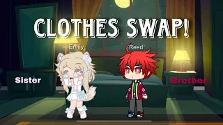 Quiet Little Sister & Mean Older Brother Swap Clothes/Roles! | Gacha Life Hypnosis