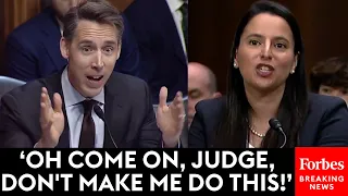 Josh Hawley Takes No Prisoners Grilling Key Judicial Nominee: 'Why Are You Fighting Me On This?!'