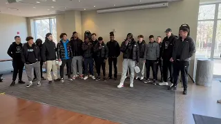 Stockton basketball sendoff to NCAA Tournament