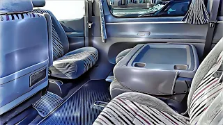 Сиденья трансформеры Toyota Hiace Regius, крутятся, вертятся и складываются на Тойота Хайс Региус.