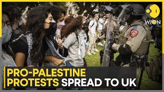 Pro-Palestine university protests spread from US to UK | Latest News | WION