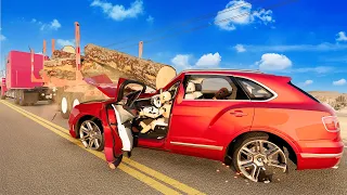 Dangerous Overtakes and Car Crashes #04🔥[BeamNG.Drive]
