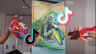 Dragon Puppet Crafts | Paper Dragon TikTok Compilation #14