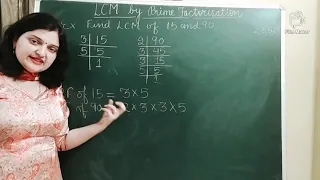 LCM by prime factorisation (Class V)