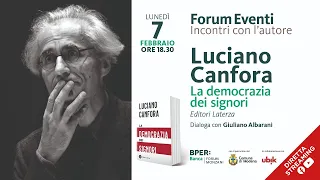Luciano Canfora presenta "La Democrazia dei Signori"