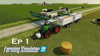 farming Simulator 22 fs22 timelapse Ep #1 big flats Texas  fs22 Mods