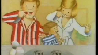 Aquafresh toothpaste (family - animated) 1980s
