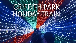 Griffith Park Train - Holiday Light Festival Train Ride (Complete Ride)