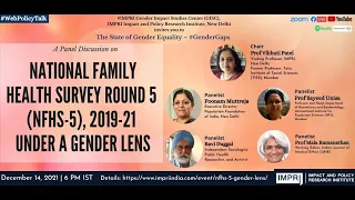 #GenderGaps | Panel Discussion | National Family Health Survey Round 5 (NFHS-5) & Gender Lens | HQ V