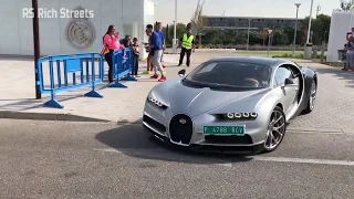 Cristiano Ronaldo at his Bugatti Chiron 2018