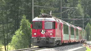 Rhätische Bahn im Val Bever und Preda - Mischverkehr auf der Albula Bahn zwischen 2021 und 2023