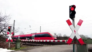 Bahnübergang Münster-Mecklenbeck (D) // Railroad crossing // Spoorwegovergang