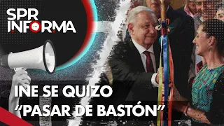 INE pidió quitar imágenes del "Bastón de Mando" de las redes del presidente López Obrador