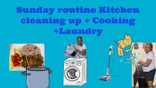 My Sunday routine vlog cleaning, cooking & Laundry.