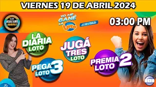 Sorteo 03 PM Loto Honduras, La Diaria, Pega 3, Premia 2, VIERNES 19 de abril 2024 |✅🥇🔥💰