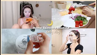 DAILY VLOG 🌙 HOME SKINCARE ROUTINE | Erna Limdaugh