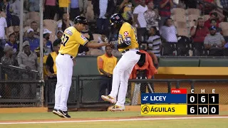 Águilas Cibaeñas blanquean a los Tigres del Licey 6 por 0 en el Estadio Cibao