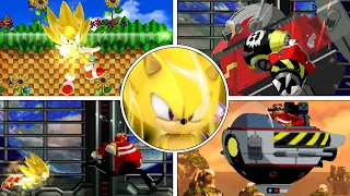 Sonic The Hedgehog 4 Episode 1 - All Bosses As Super Sonic