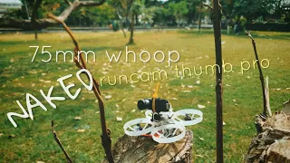 75mm 1S WHOOP + NAKED RUNCAM THUMB PRO TEST FLIGHT