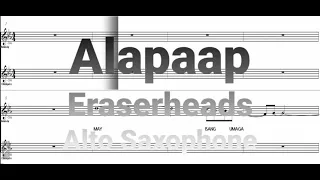 Alapaap - Eb Alto Saxophone - Sheet Music - Play Along - Backing Track