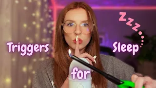 ASMR for Deep Sleep 💤 (hand movements, mouth sounds, mic triggers, visualizations)