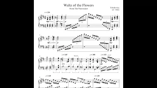 Чайковский Вальс цветов Щелкунчик ноты пианино Waltz of the Flowers Tchaikovsky  Piano Sheet