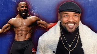 Yoel Romero throwing missiles while singing La Candela.