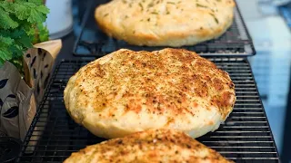 Making no knead overnight focaccia