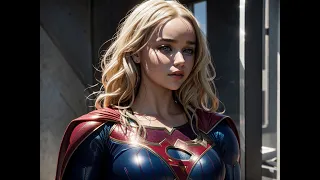 Emilia Clarke as Supergirl with AI Magic | DC Comics Superhero by Artificial Intelligence