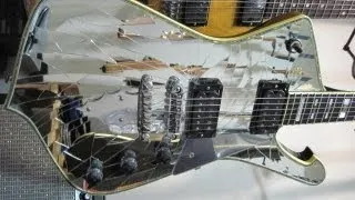 1992 93 Ibanez PS10 Cracked Mirror Ball IC1000BK Paul Stanley Guitar Review By Scott Grove