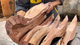 A Masterful Art Of Woodworking // Restore and Revive Rotten Wood into a Spectacular Table