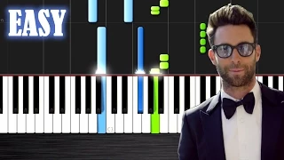 Maroon 5 - Sugar - EASY Piano Tutorial by PlutaX - Synthesia