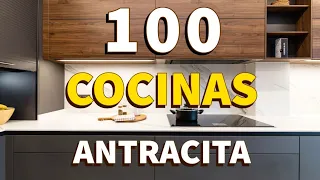 100 COCINAS MODERNAS en GRIS ANTRACITA y MADERA | GUIA PARA ELEGIR TU COCINA IDEAL en ESTOS COLORES