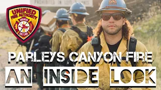 Parleys Canyon Fire - A Walk on the Fire Line. (1080p)