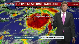 Continuing to watch Tropical Storm Franklin closely