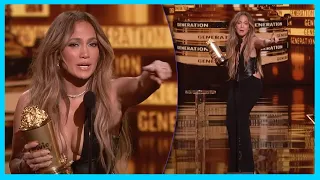 Jennifer Lopez Gives Emotional Speech & Gives Ben Affleck a Shoutout at MTV Awards