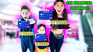 We GAVE Our CREDIT CARDS To Our KIDS & They Bought UNLIMITED Things!! **BAD IDEA** | Familia Diamond