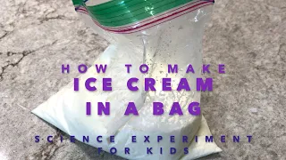 How to Make Ice Cream in a Bag | Easy Science Experiments for Kids