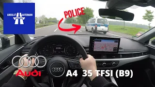 Audi A4 B9 35TFSI Top Speed Test Drive on Autobahn | Absolut Autobahn