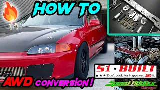 How to convert your EG Civic from FWD to AWD using Parts from HCP and S1 Built – Speedaddixxgarage