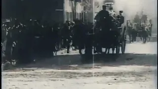 Colorized video of Fire Department of Albany, N Y in 1901