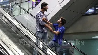 STARING AT STRANGERS ON THE ESCALATOR PRANK!!   Prank In Pakistan