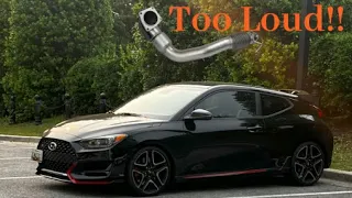 Stage 1 Veloster N DCT gets another mod *SXTH Downpipe* [ POV Drive w/ Exhaust mic ]