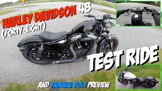 Harley Davidson 48 (Forty Eight) test ride