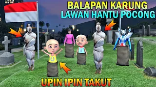 UPIN IPIN LOMBA BALAPAN KARUNG DIKUBURAN LAWAN HANTU POCONG, ULTRAMAN KAGET - GTA 5 BOCIL SULTAN