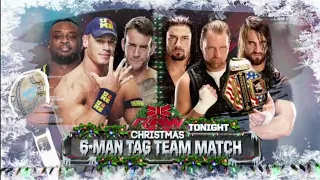 John Cena, CM Punk & Big E Vs The Shield - WWE Raw 23/12/2013 (En Español)